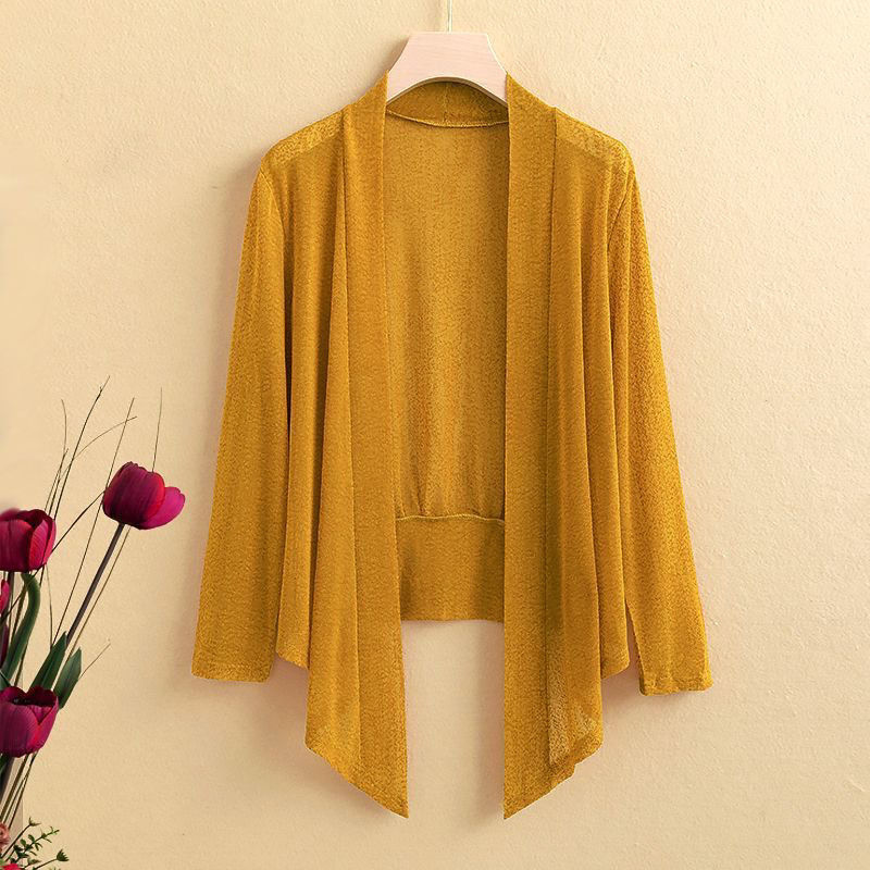 Small Shawl Outer Match Short Coat Middle-aged And Elderly Plus Size Thin