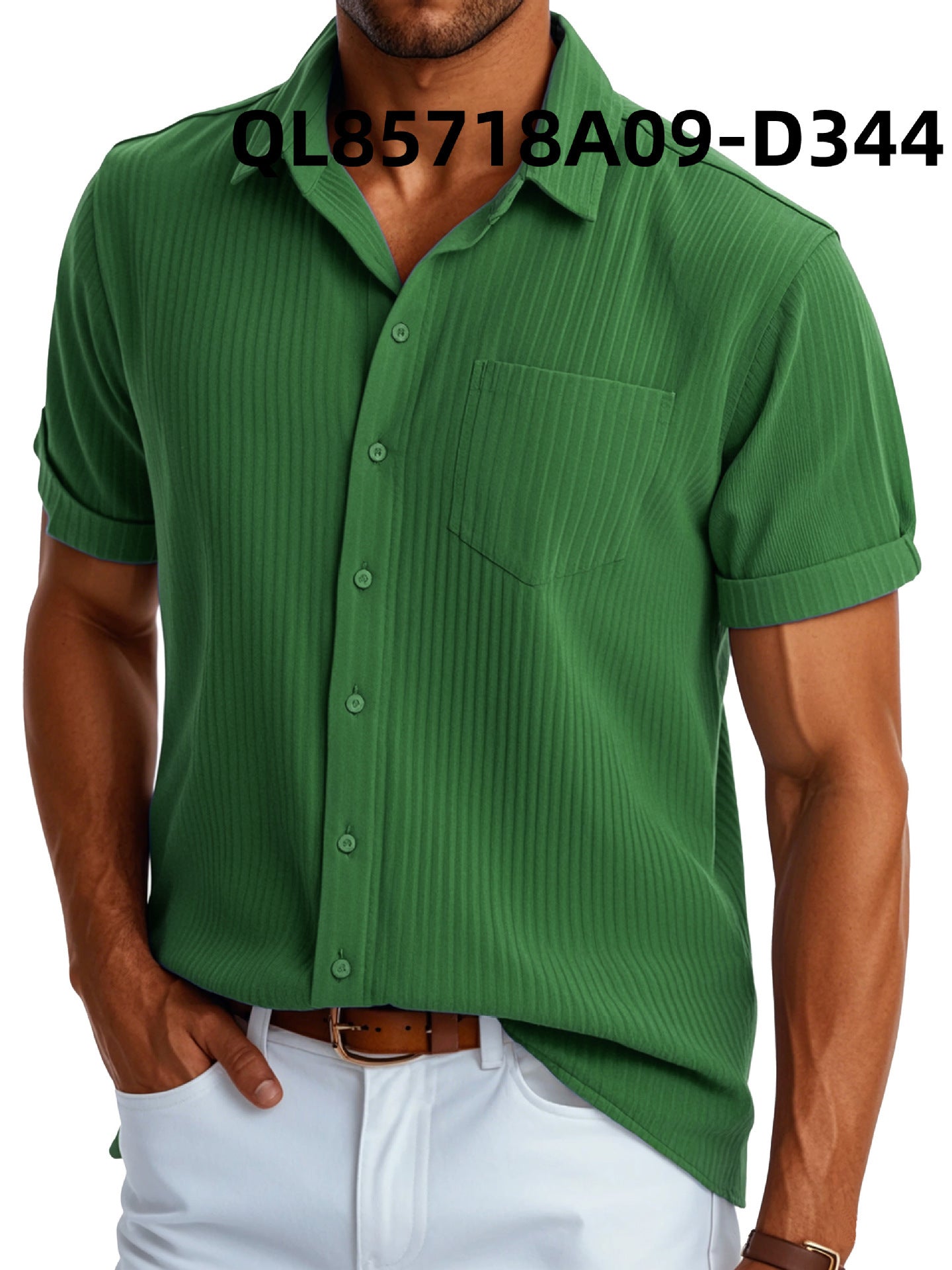 Men's Loose Trendy Short Sleeve Lapel Shirt