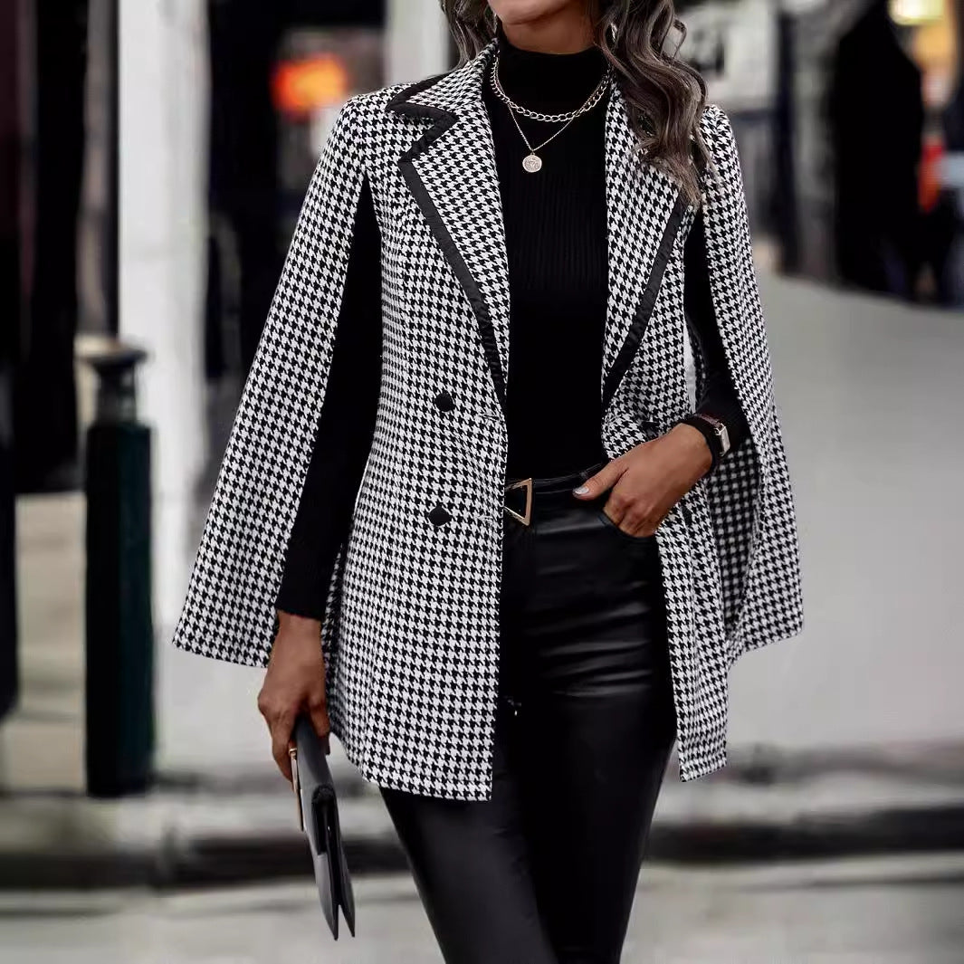 Women's Suit Jacket Split Long Sleeve Commuting Elegant