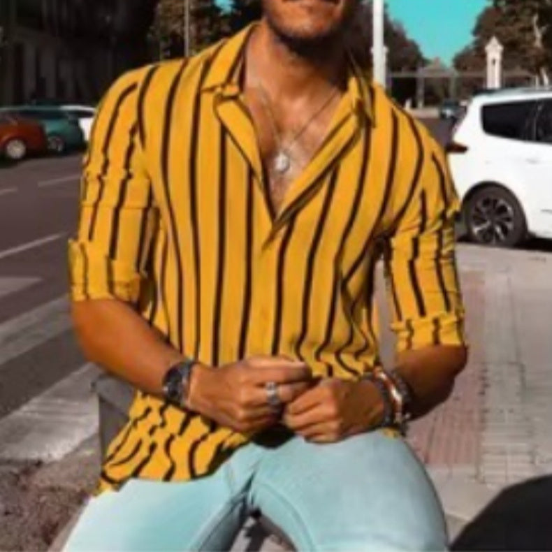 Men's Fashion Casual Comfortable Holiday Button Shirt