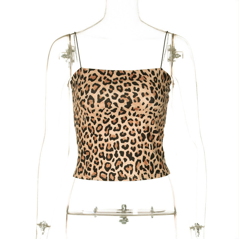Fashion Print Sexy Crop Top Women's Camisole