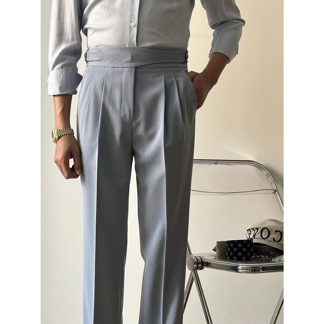 High Waist Slim Fit Business Casual Trousers