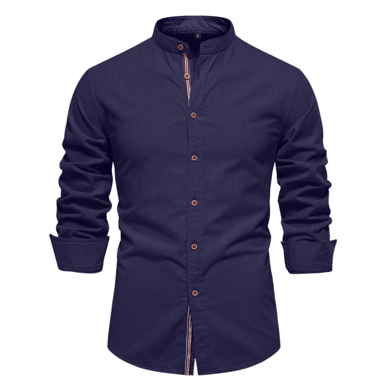 Men's Solid Color Long Sleeve Shirt