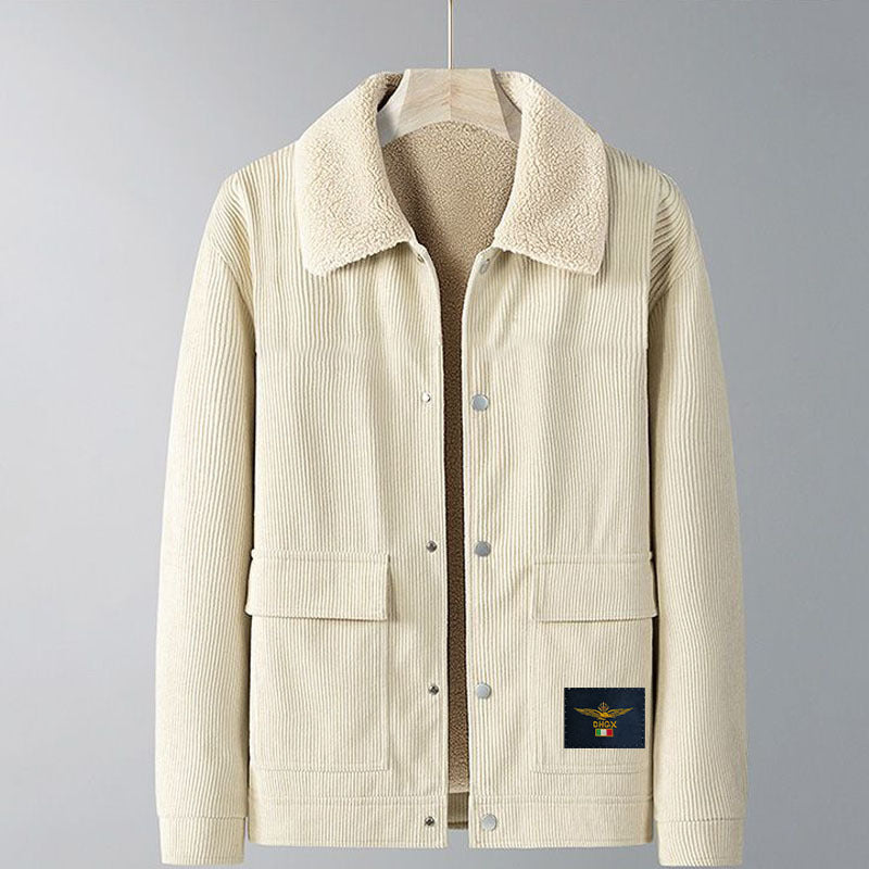 Autumn And Winter Lamb Fleece Warm High-quality Corduroy Jacket