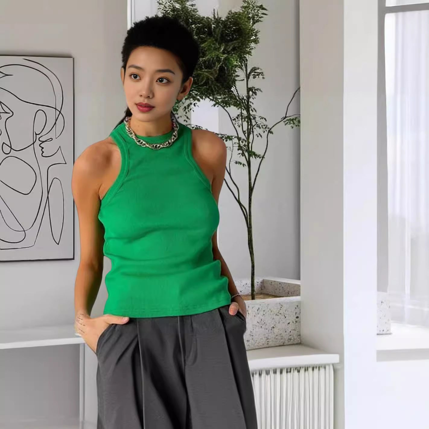 Women's Summer Slimming Slim Sleeveless Vest