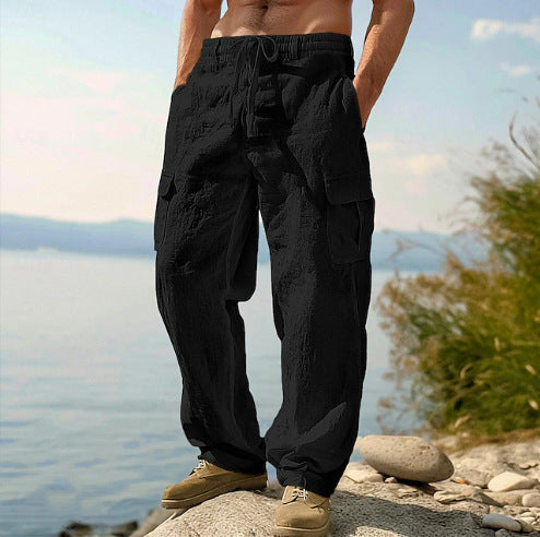 Men's Four Seasons Thin Loose Casual Wide-leg Pants