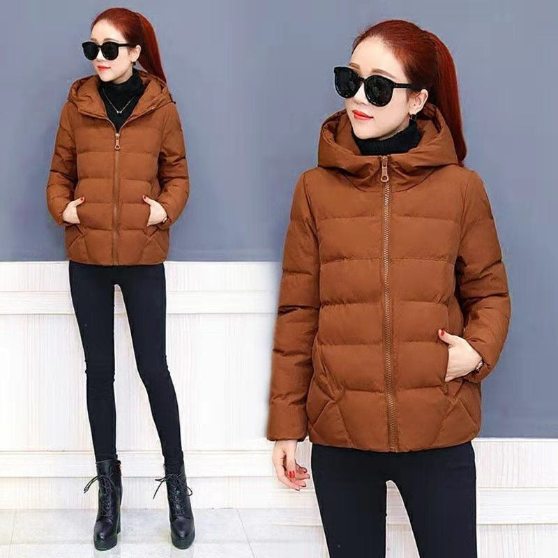 Women's Wear Loose Short Korean Style Cotton Coat
