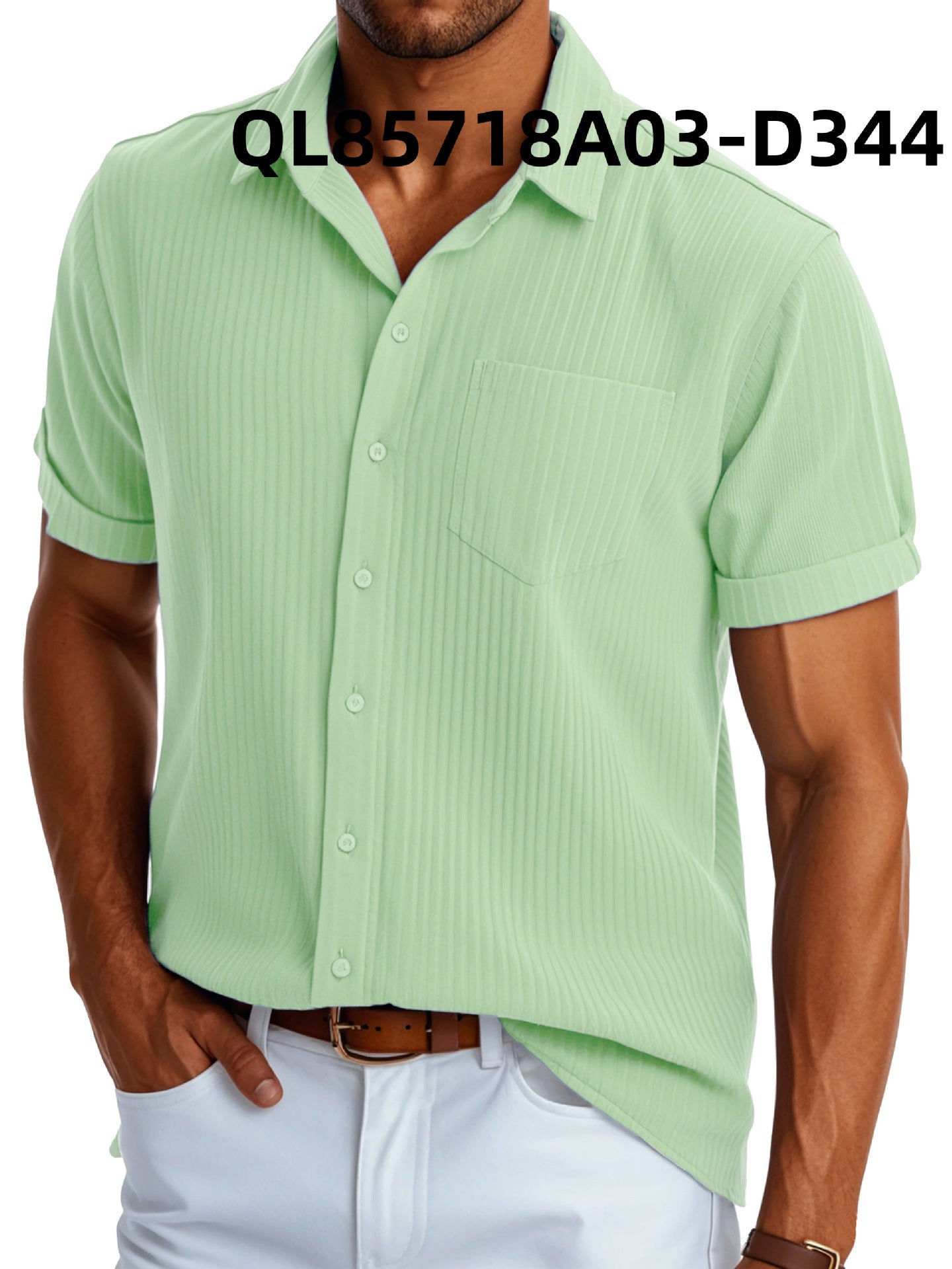 Men's Loose Trendy Short Sleeve Lapel Shirt