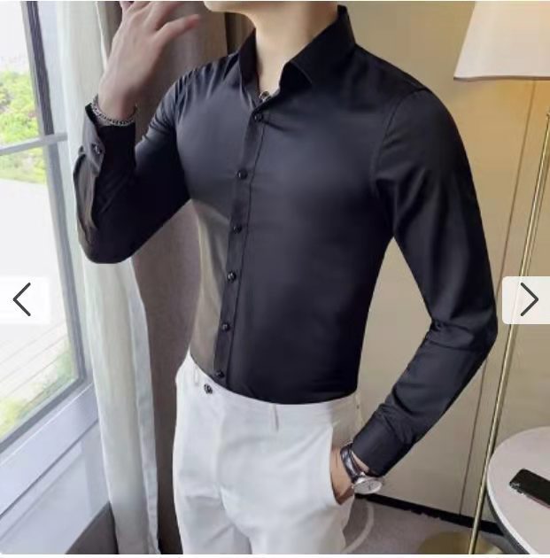 Men's Sports And Leisure Long Sleeve Lapel Shirt
