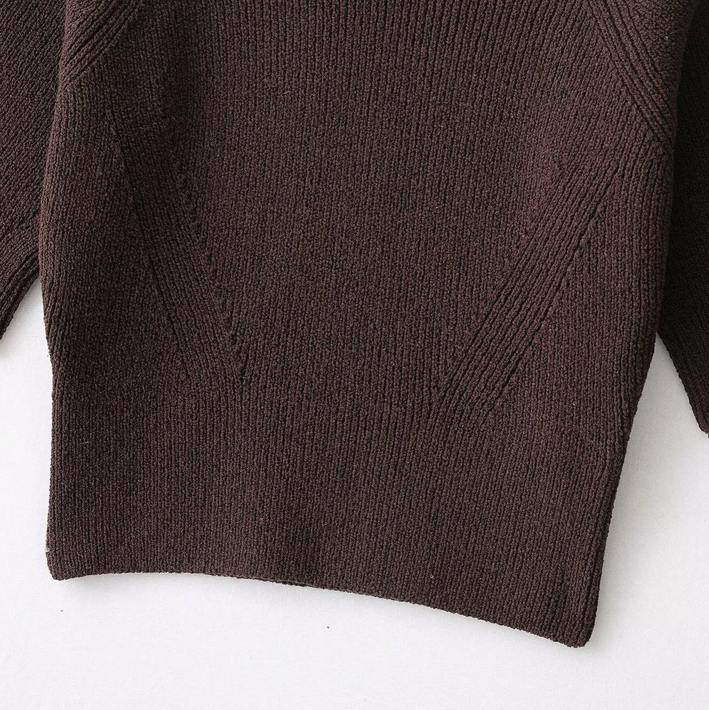 Homemade New Women's Fashionable Casual Rib Sweater