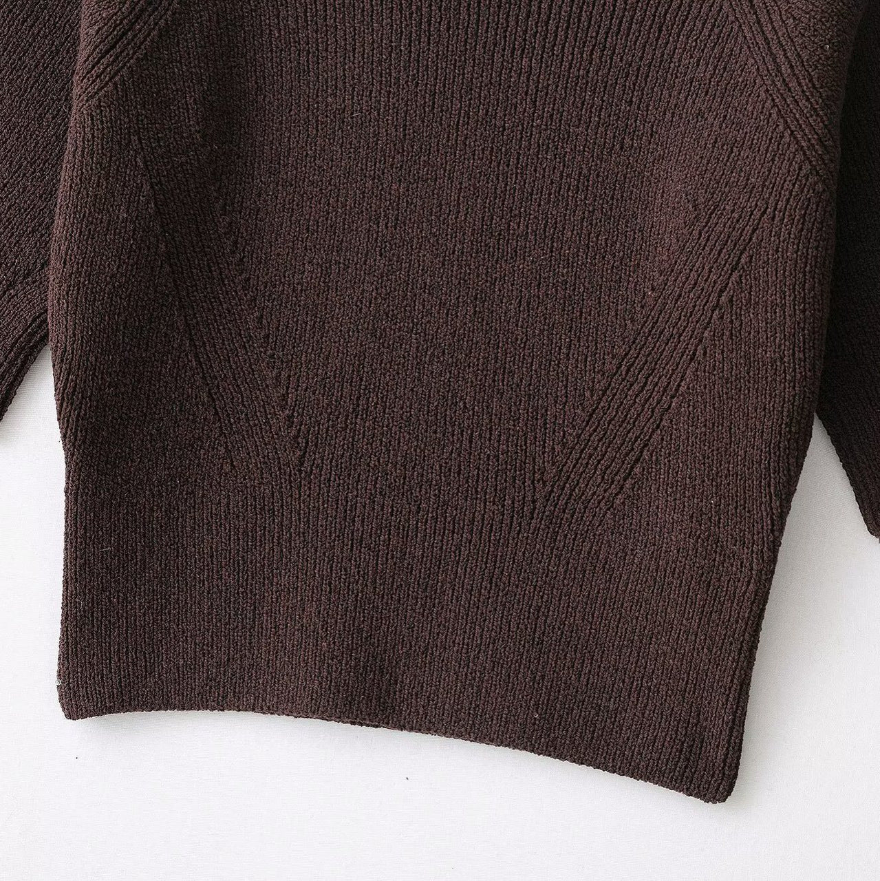 Homemade New Women's Fashionable Casual Rib Sweater