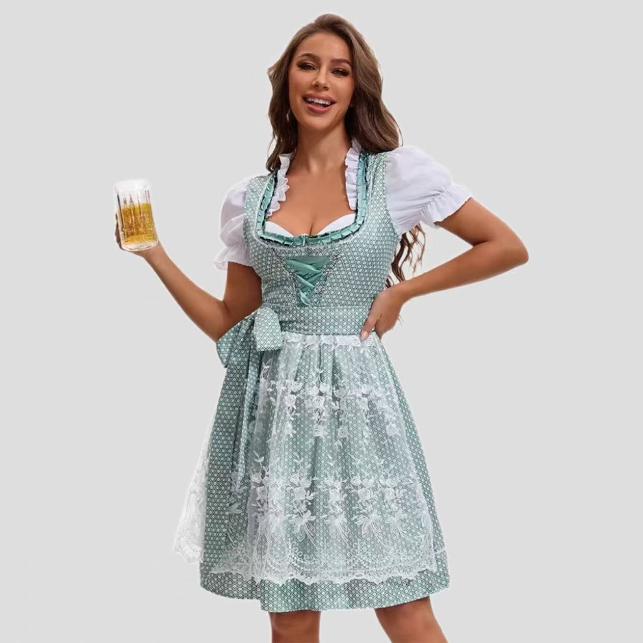 New Traditional Ethnic Print Plus Size Dress Women