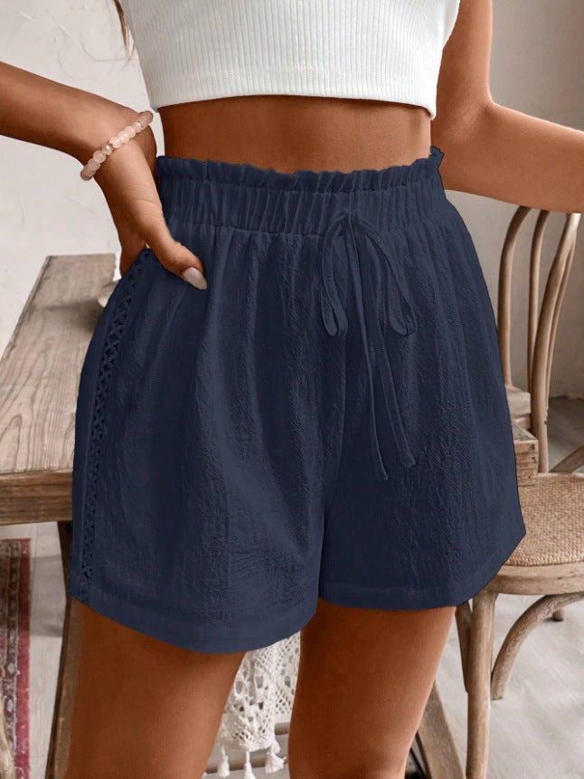Solid Color Casual Shorts Summer Loose All-matching Pants