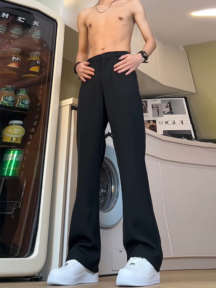 High-grade Black Weila Anti-wrinkle Suit Pants