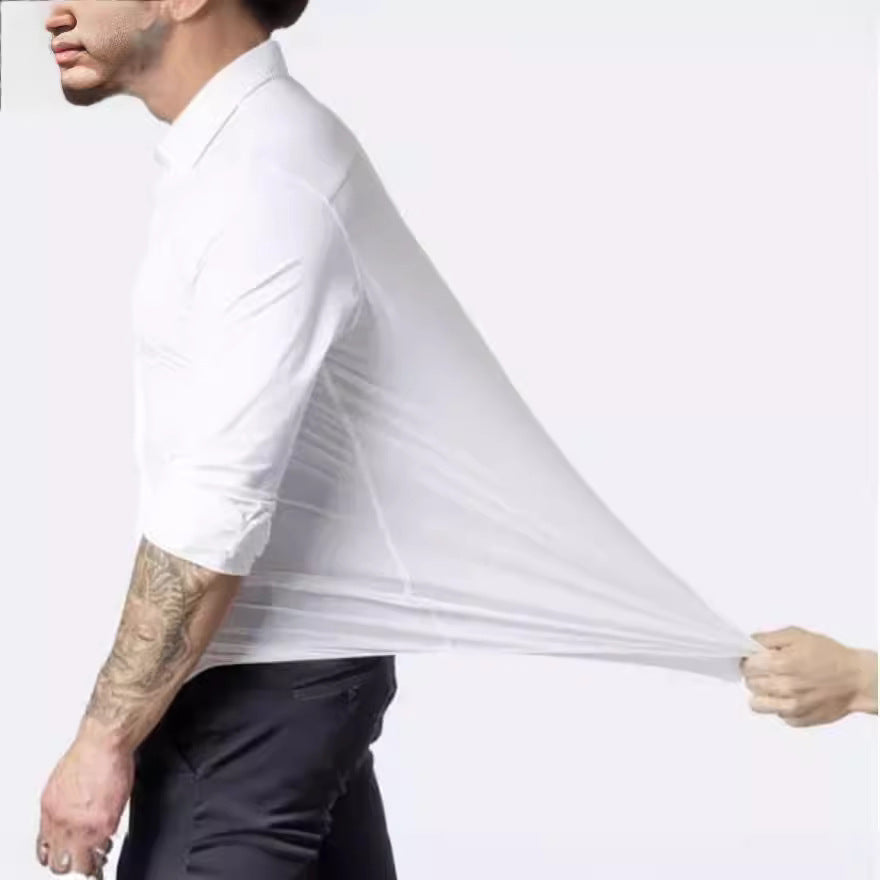 Men's Sports And Leisure Long Sleeve Lapel Shirt