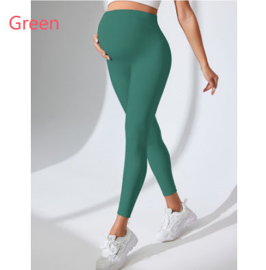 Pregnant Women Yoga Pants Slim High Waist Seamless Leggings Tight