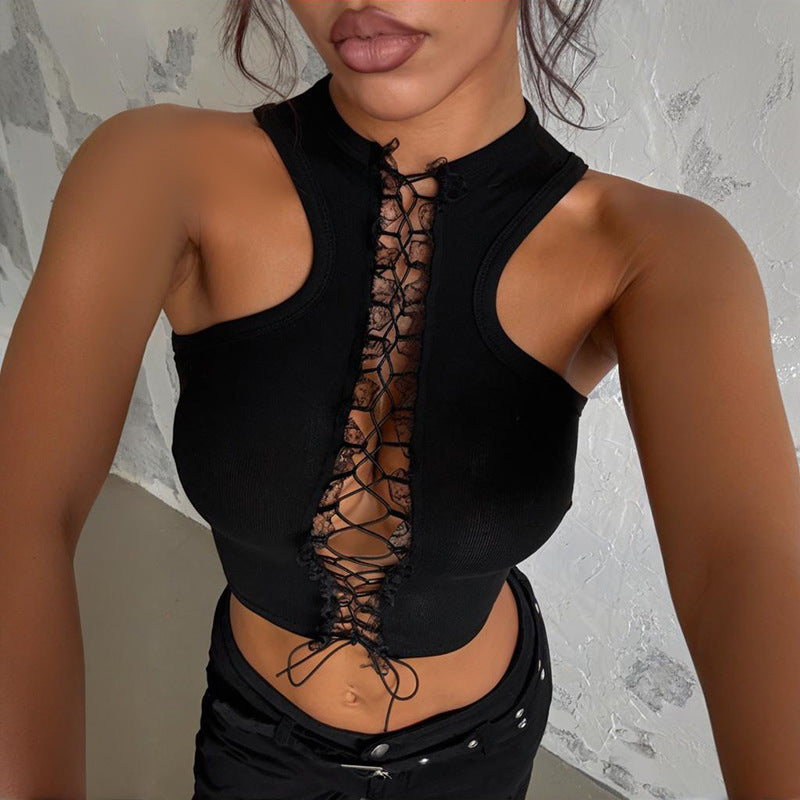 Sexy Strappy Slim-fit Crop Top For Women
