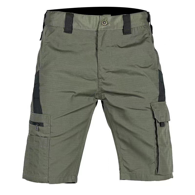 Beetle Elastic Waist Multifunctional Camouflage Shorts