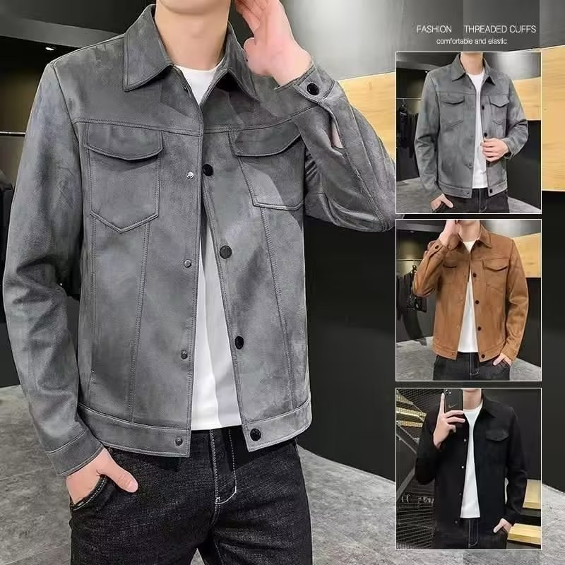 Casual Handsome Solid Color Loose Men's Top
